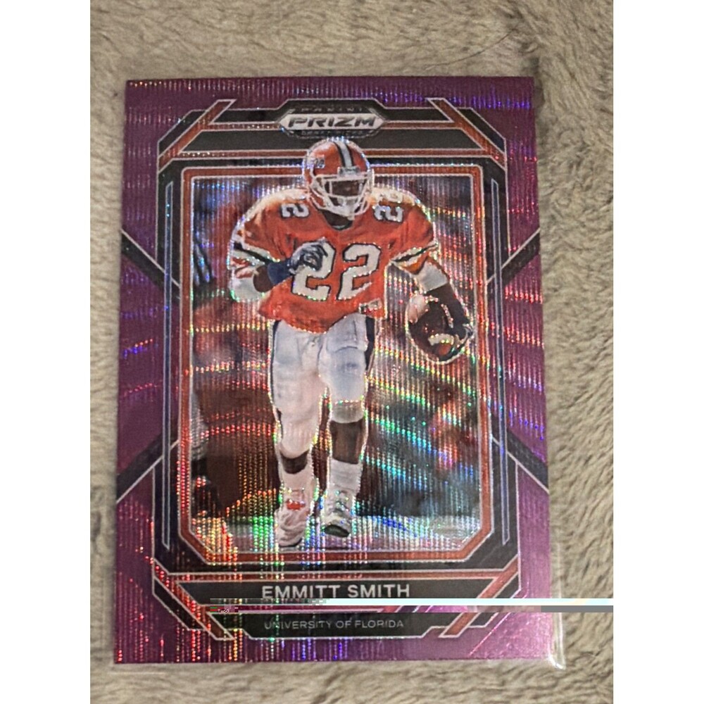 2023 Panini Prizm Draft Picks - Emmitt Smith #38 Purple Wave Prizm